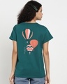 Shop Women's Green Live Free Balloon Graphic Printed Boyfriend T-shirt-Design
