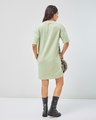 Shop Women's Green Lola Pose Printed Oversized T-Shirt Dress-Design
