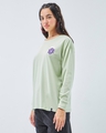 Shop Women's Green Lost Ikigai Graphic Printed Oversized T-shirt-Design