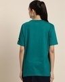 Shop Women's Green Lost Thoughts Typography Oversized T-shirt-Full