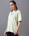 Shop Women's Green Mavis Graphic Printed Oversized T-shirt-Full