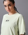 Shop Women's Green Mavis Graphic Printed Oversized T-shirt