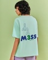 Shop Women's Green Mess Typography Oversized T-shirt-Design