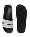 Shop Women's Green Mickey Stripes Adjustable Velcro Sliders
