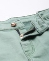 Shop Women's Green Mini Denim Skirt