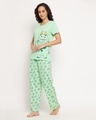 Shop Women's Green Monster Graphic Printed Nightsuit-Design