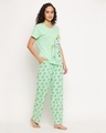 Shop Women's Green Monster Graphic Printed Nightsuit-Full