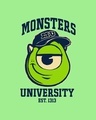 Shop Women's Green Monsters University Graphic Printed Short Top-Full