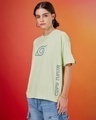 Shop Women's Green Ninja Kakashi Graphic Printed Oversized T-shirt-Full