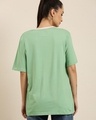 Shop Women's Green NYC Graphic Printed Oversized T-shirt-Design