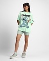 Shop Women's Green Ohana Graphic Printed Oversized T-shirt