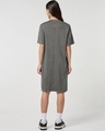 Shop Women's Grey Acid Wash T-Shirt Dress-Design