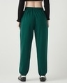 Shop Women's Green Oversized Joggers-Full