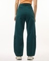 Shop Women's Green Oversized Cargo Pants-Design