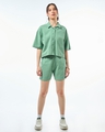 Shop Women's Green Oversized Co-ordinates-Full