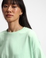 Shop Women's Green Oversized Fit T-shirt