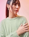 Shop Women's Green Oversized Flatknit Sweater