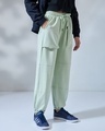 Shop Women's Green Oversized Joggers-Full