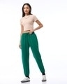 Shop Women's Green Oversized Joggers