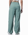 Shop Women's Green Oversized Parachute Pants-Design