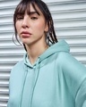 Shop Women's Green Oversized Plus Size Hoodies