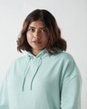 Shop Women's Green Oversized Plus Size Hoodies