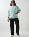 Shop Women's Green Oversized Plus Size Hoodies-Full