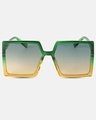 Shop Women's Green Oversized Polarised Lens Sunglasses-Design