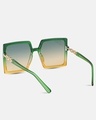 Shop Women's Green Oversized Polarised Lens Sunglasses