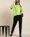 Shop Women's Green Oversized T-shirt-Design