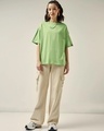 Shop Women's Green Oversized T-shirt