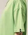 Shop Women's Green Oversized T-shirt