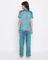 Shop Women's Green & Pink All Over Floral Printed Nightsuit-Design