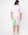 Shop Women's Green & Pink Plus Size Oversized Dress-Design