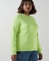 Shop Women's Green Plus Size Sweatshirt-Front