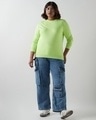 Shop Women's Green Plus Size Sweatshirt-Full