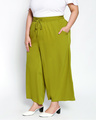 Shop Women's Green Plus Size Wide Leg Palazzo-Full