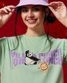 Shop Women's Green Punch For Lunch Graphic Printed Boyfriend T-shirt