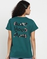 Shop Women's Green Quiet Your Mind Boyfriend T-shirt-Design
