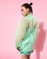 Shop Women's Green Sheer Shirt-Design