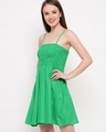 Shop Women's Green Short Dress-Design