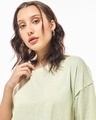 Shop Women's Green Oversized Short Top