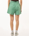 Shop Women's Green Oversized Shorts-Design
