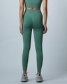 Shop Women's Green Skinny Fit Sports Tights-Design