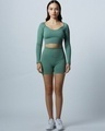 Shop Women's Green Skinny fit Tights-Full