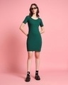 Shop Women's Green Slim Fit Bodycon Dress