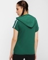 Shop Women's Green Slim Fit Hoodie T-shirt-Design