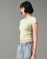 Shop Women's Green Slim Fit Top-Design