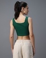 Shop Women's Green Slim Fit Tank Top-Design