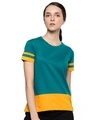 Shop Women's Green Solid T-shirt-Front